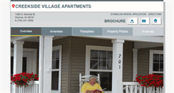 Desktop Screenshot of creeksideseniorapts.com